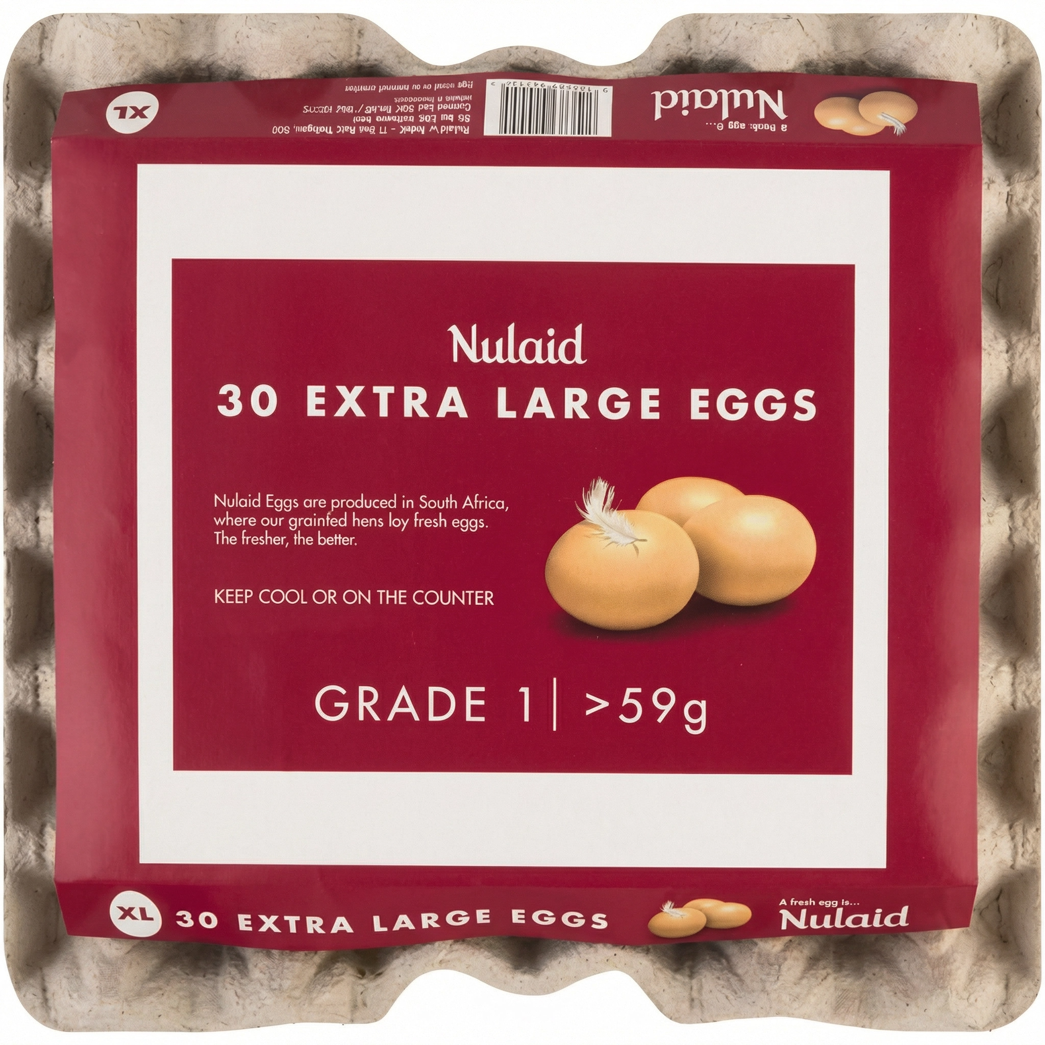 Nulaid Extra Large Eggs 30 Pack